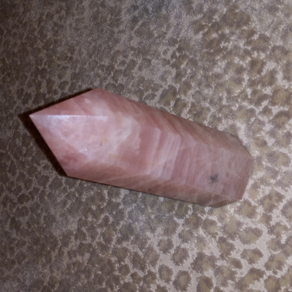 Bohemian Genuine Rose Quartz Crystal Tower set of 2🔮 - Picture 3 of 8